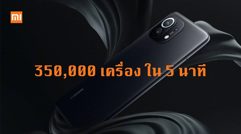 Xiaomi Mi11 sell 350000 units in 5 minuets