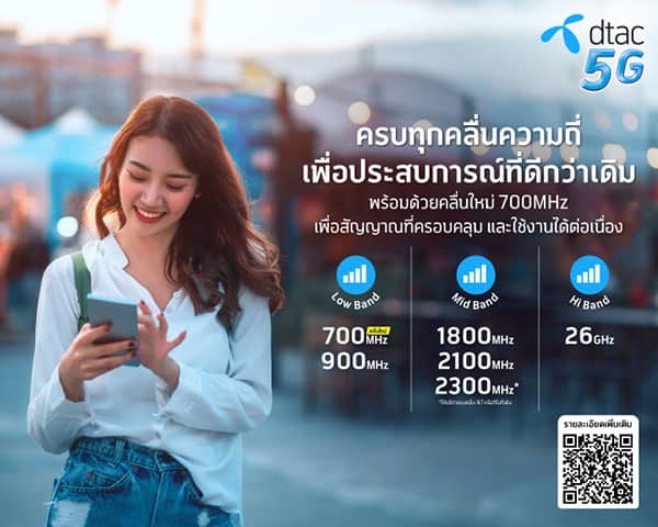 DTAC accelerates 700MHz 5G bring high-speed for all