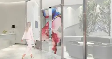 LG introduce transparent OLED for automatic door