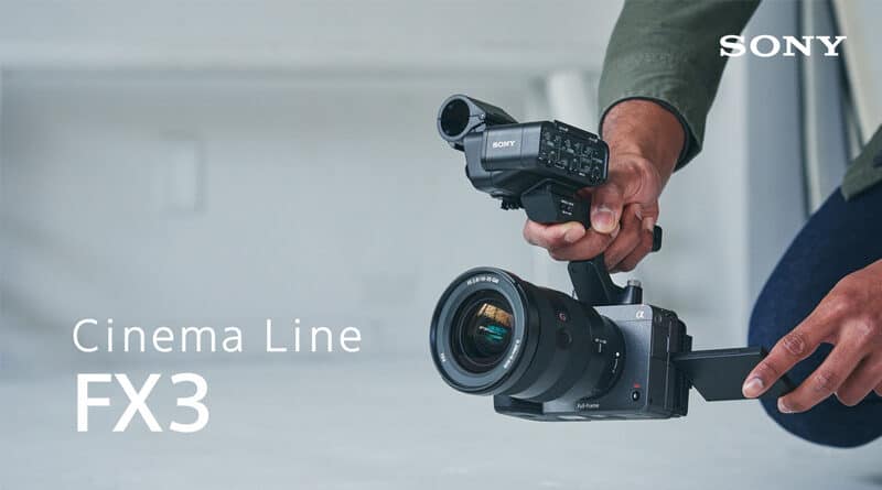 Sony introduce FX3 Cinema Line full-frame camera