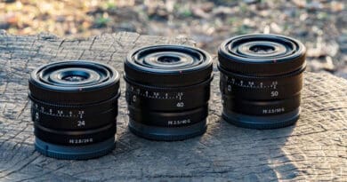 Sony launch 3 new G lens for full-frame camera