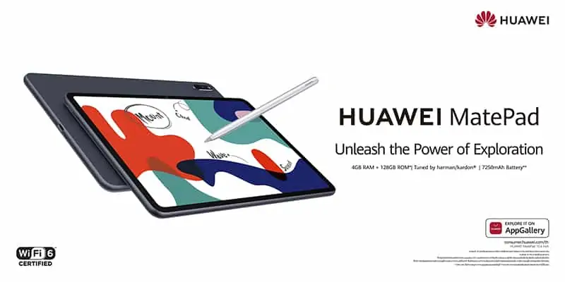 HUAWEI guide MatePad ready to work everywhere with tablet