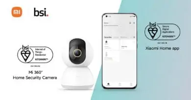 Mi 360 Home Security Camera and Xiaomi Home app gain BSI Security certification