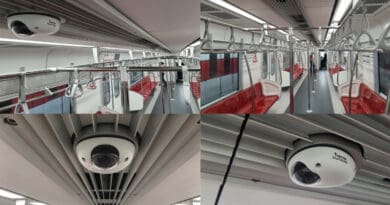 Vivotek mobile dome network camera in MRT Red Line