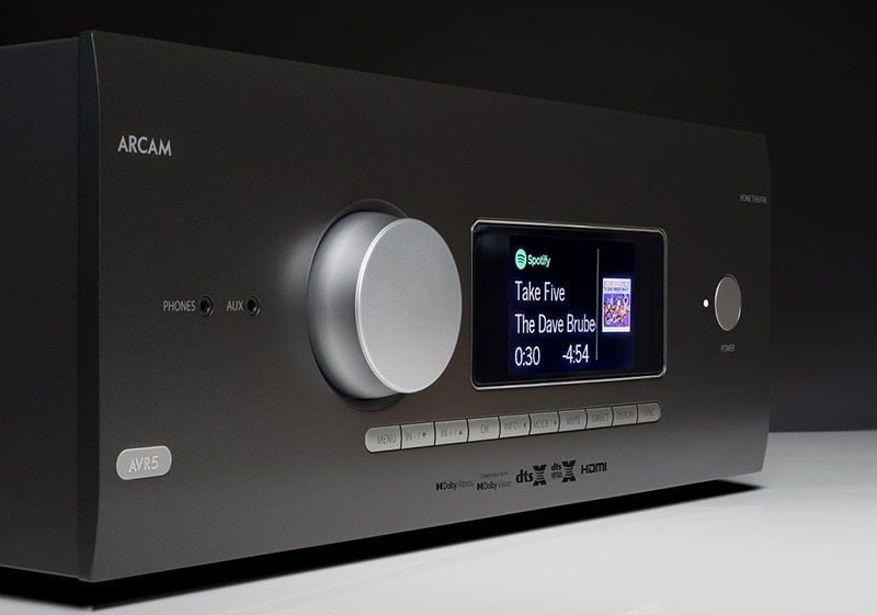 Arcam new AVR5 entry-level AV receiver features Dolby Atmos MQA Roon ready and Dirac Live