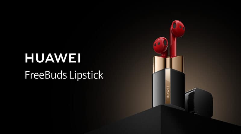 HUAWEI released FreeBuds Lipstick with looks like lipstick