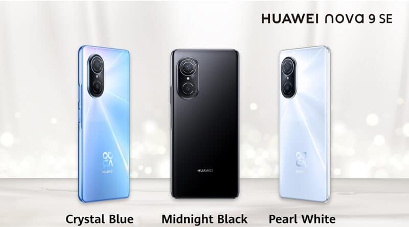 HUAWEI nova 9 SE design revealed first to launch globally on March 11th