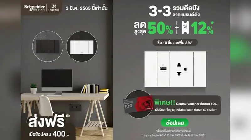 Schneider Electric 3.3 online shopping campaign