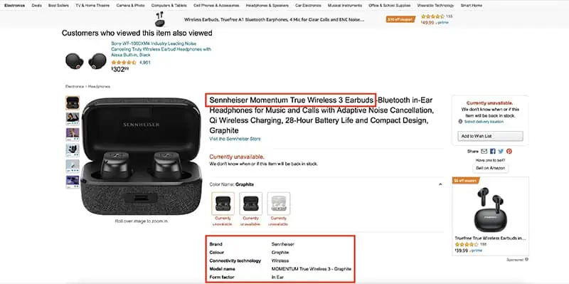 Sennheiser Momentum True Wireless 3 TWS fully leaks on Amazon
