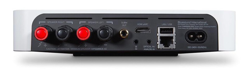 Bluesound introduce Powernode Edge new streaming integrated amplifier features hi-res audio and MQA support