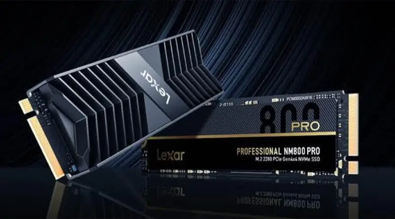 LEXAR ANNOUNCES PROFESSIONAL NM800PRO PCIE GEN4X4 NVME SSD WITH HEATSINK OPTION AVAILABLE