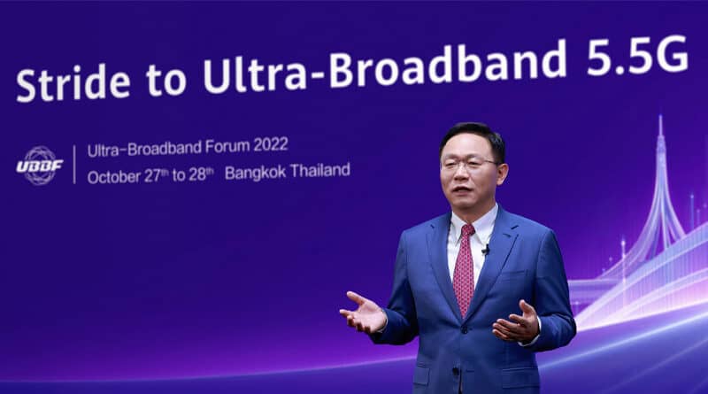 HUAWEI David Wang Stride to Ultrabroadband 5.5G