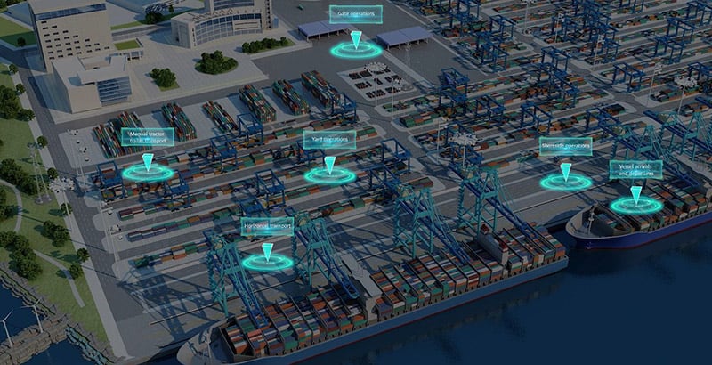 HUAWEI 5G+4L make the smart port safer and efficient