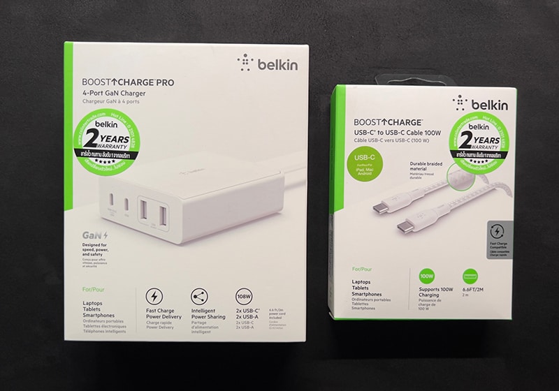 Review Belkin Boost Charge Pro 4 port GaN charger 108W