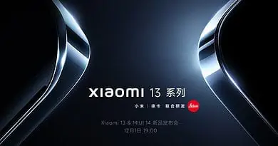 Xiaomi 13 to launch on 1 December feature Leica tuned camera MIUI 14 Thin Bezels and IP68