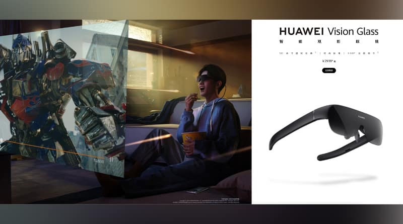 Huawei Vision Glass With 120-Inch Micro OLED Virtual Screen Launched