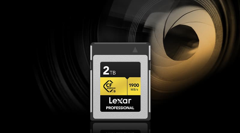 Lexar unviel new 1TB 2TB CFexpress card Gold Series