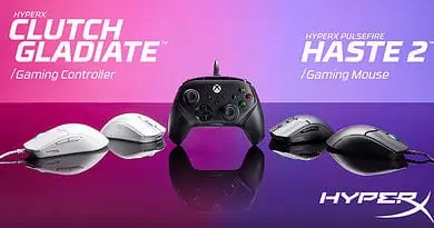 HyperX launched Clutch Gladiate Xbox Controller and Pulsefire Haste 2 Ganing Mouse and HX3D program at CES 2023