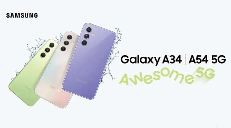 Samsung launch Galaxy A54 and A34 5G smartphone
