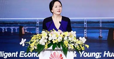Huawei's rotating chairwoman Sabrina Meng says she will work with partners to promote digital transformation