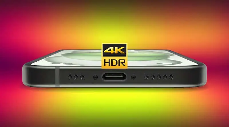 All iPhone 15 Models Support DisplayPort for Up to 4K HDR Video Output to External Display