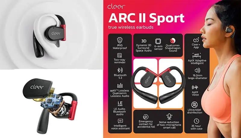 Review cleer ARC II Sport smart open-ear TWS